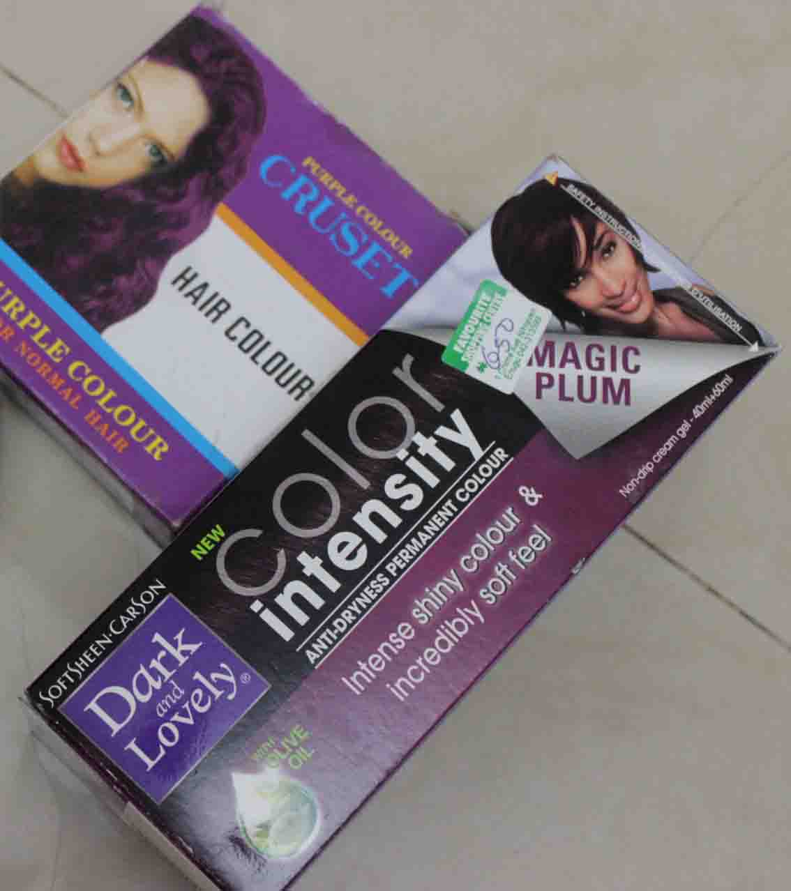 Color Intensity Anti Dryness Permanent Hair Colour Magic Plum